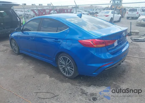 2018 Hyundai Elantra Sport z USA, uszkodzony, nr VIN KMHD04LB2JU540915
